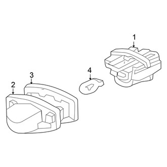 Honda OE - Rear Lamps - License Lamps