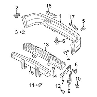 Honda OE - Rear Bumper - Bumper & Components