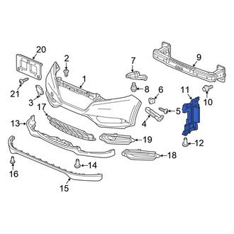 Honda OE - Front Left Radiator Support Air Duct