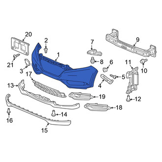 Honda OE - Front Upper Bumper Cover