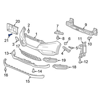 Honda OE - License Plate Bracket Screw