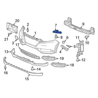Honda OE - Front Right Bumper Cover Brace