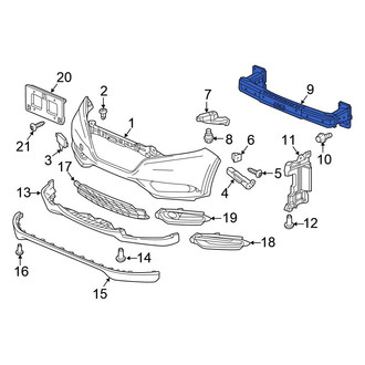 Honda OE - Front Bumper Impact Bar