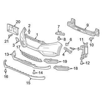 Honda OE - Front Bumper & Grille - Bumper & Components