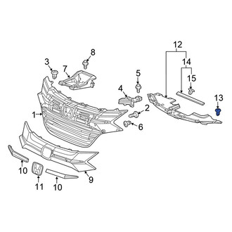 Honda OE - Bumper Splash Shield Clip