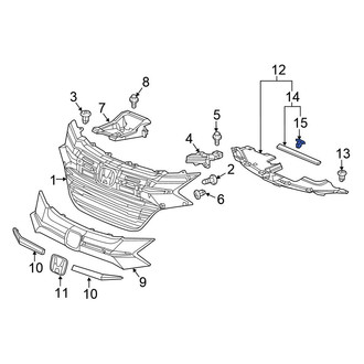 Honda OE - Bumper Splash Shield Clip