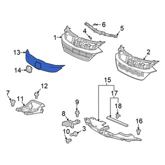 Honda OE - Front Grille Molding