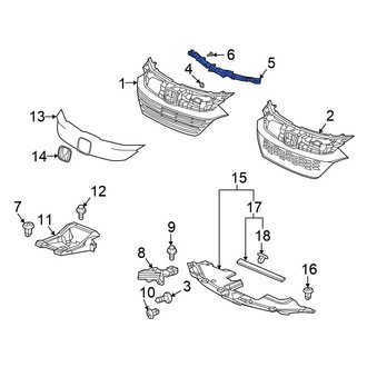 Honda OE - Front Upper Grille Bracket