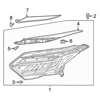 Honda OE - Front Lamps - Headlamp Components (LED)