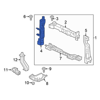 Honda OE - Front Right Radiator Support Side Panel