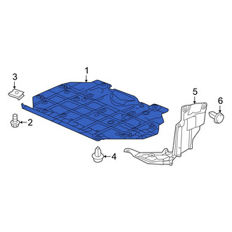 Honda OE - Front Center Radiator Support Splash Shield