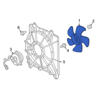 Honda OE - Right Engine Cooling Fan Blade