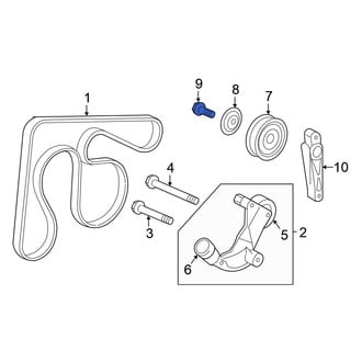 Honda OE - Accessory Drive Belt Idler Pulley Bolt