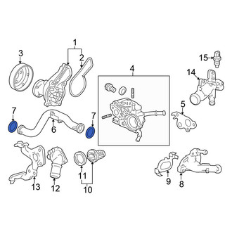 Honda OE - Engine Coolant Pipe O-Ring