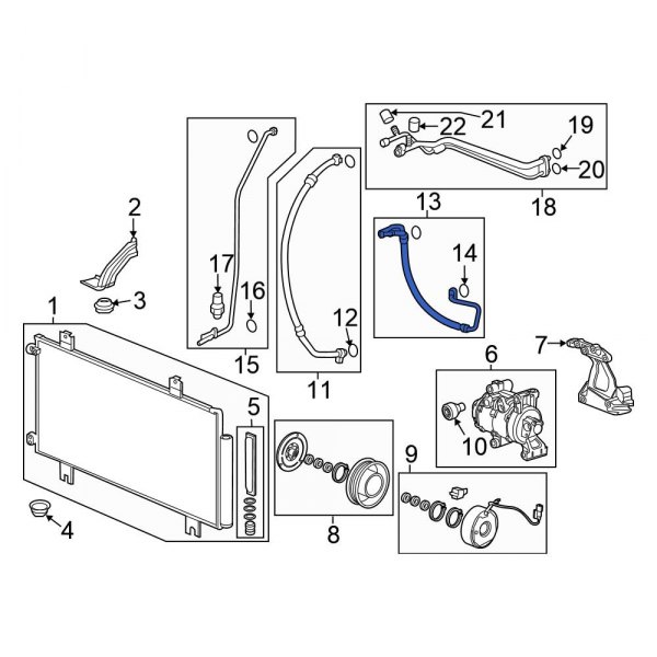 A/C Refrigerant Discharge Hose