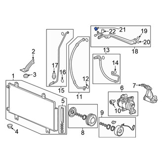 Honda OE - Rear A/C Service Valve Cap