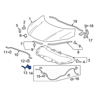 Honda OE - Front Hood Latch