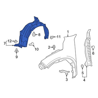Honda OE - Front Left Fender Splash Shield