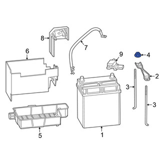 Honda OE - Battery Hold Down Nut