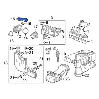 Honda OE - Front Engine Air Intake Hose
