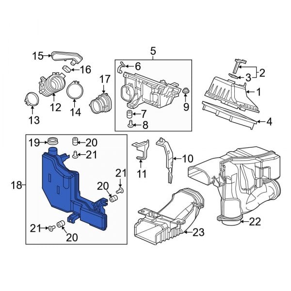 Honda Oem Hr V Air Cleaner Intake Resonator Assy Bh Car Truck Air Intake Fuel