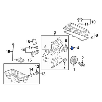 Honda OE - Engine Timing Cover Seal