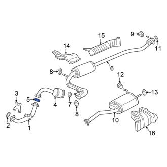 Honda OE - Rear Forward Catalytic Converter Gasket
