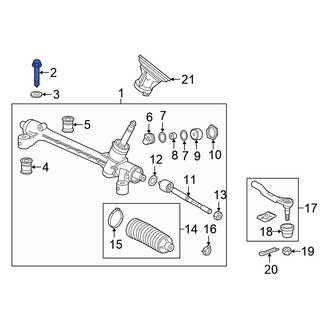 Honda OE - Rack and Pinion Bolt