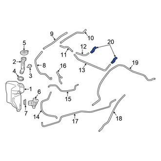 Honda OE - Front Windshield Washer Nozzle
