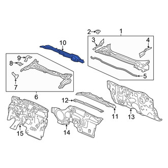 Honda OE - Front Upper Firewall