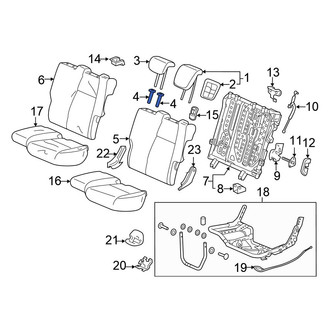 Honda OE - Rear Left Headrest Guide