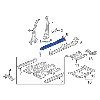 Honda OE - Right Rocker Panel Reinforcement