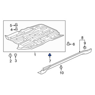 Honda OE - Fuel Tank Shield Clip