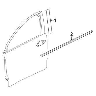 Honda OE - Front Door - Exterior Trim