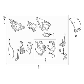 Honda OE - Front Door - Outside Mirrors