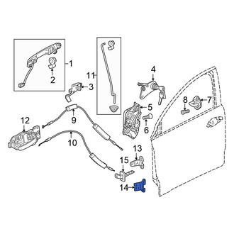 Honda OE - Front Right Lower Door Hinge