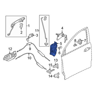 Honda OE - Front Right Door Latch Assembly
