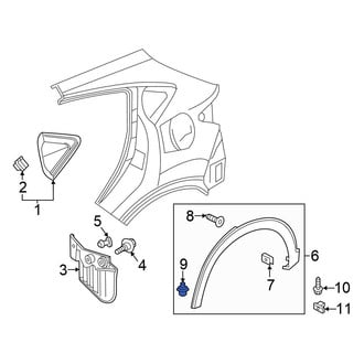 Honda OE - Fender Flare Clip