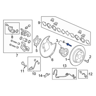 Honda OE - Rear Wheel Lug Stud