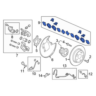 Honda OE - Rear Disc Brake Pad Set