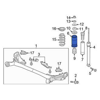 Honda OE - Rear Upper Suspension Shock Absorber Bellows