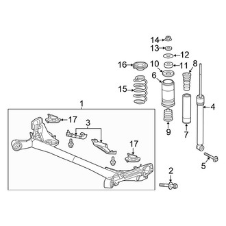 Honda OE - Rear Suspension - Suspension Components (FWD)