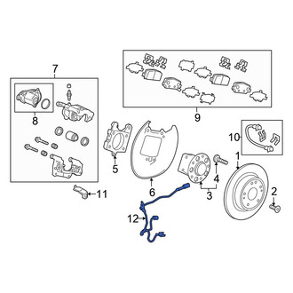 Honda OE - Rear Left ABS Wheel Speed Sensor