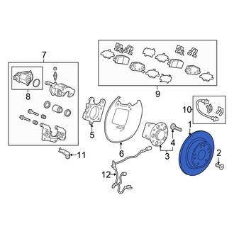 Honda OE - Rear Disc Brake Rotor