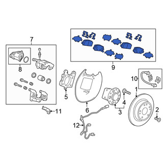 Honda OE - Rear Disc Brake Pad Set