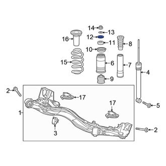 Honda OE - Suspension Shock Absorber Mount Washer
