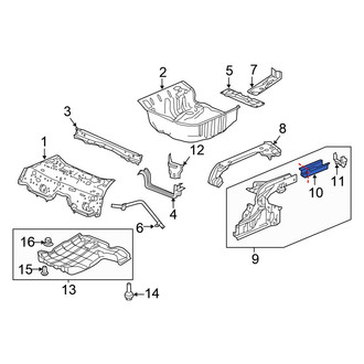 Honda OE - Rear Right Frame Side Member Reinforcement