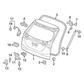 Honda OE - Lift Gate - Gate & Hardware