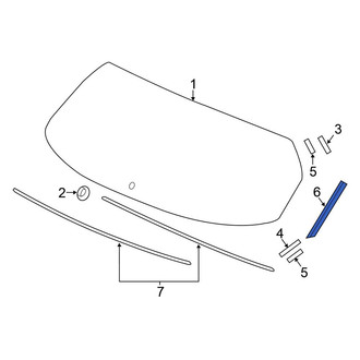 Honda OE - Rear Left Outer Liftgate Reveal Molding