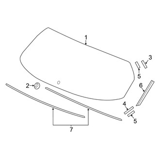 Honda OE - Lift Gate - Glass